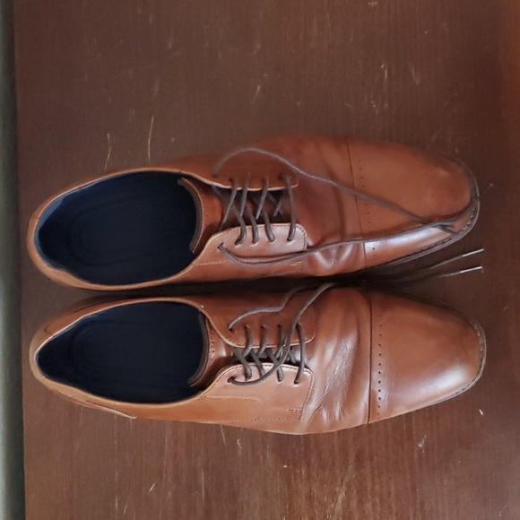 EUC. Cole Haan Men's Grand 2.0 Cap-Toe Oxford Size 11.5M, British Tan - Picture 2 of 12